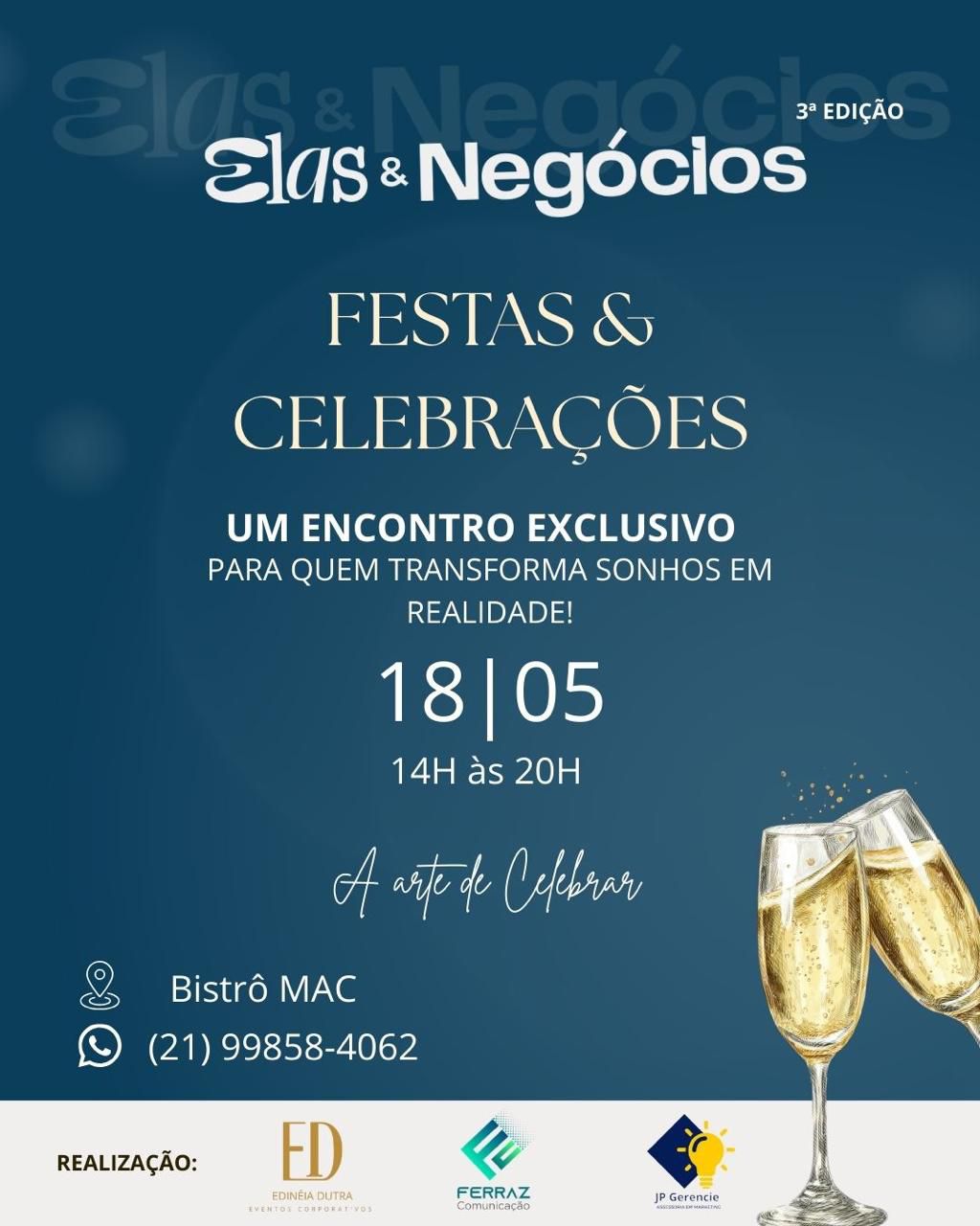 Evento Elas & Negócios | Edição “Festas & Celebrações”