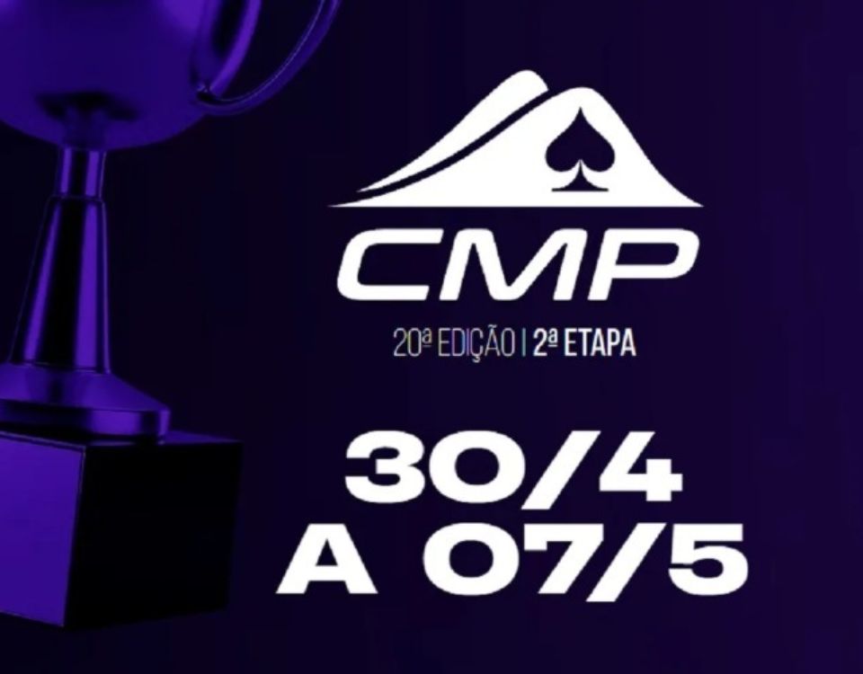 COM PATROCÍNIO DO H2BET E R$ 1 MILHÃO GARANTIDO, 2ª ETAPA DO CAMPEONATO MINEIRO DE POKER (CMP) COMEÇA NESTA QUINTA (30)