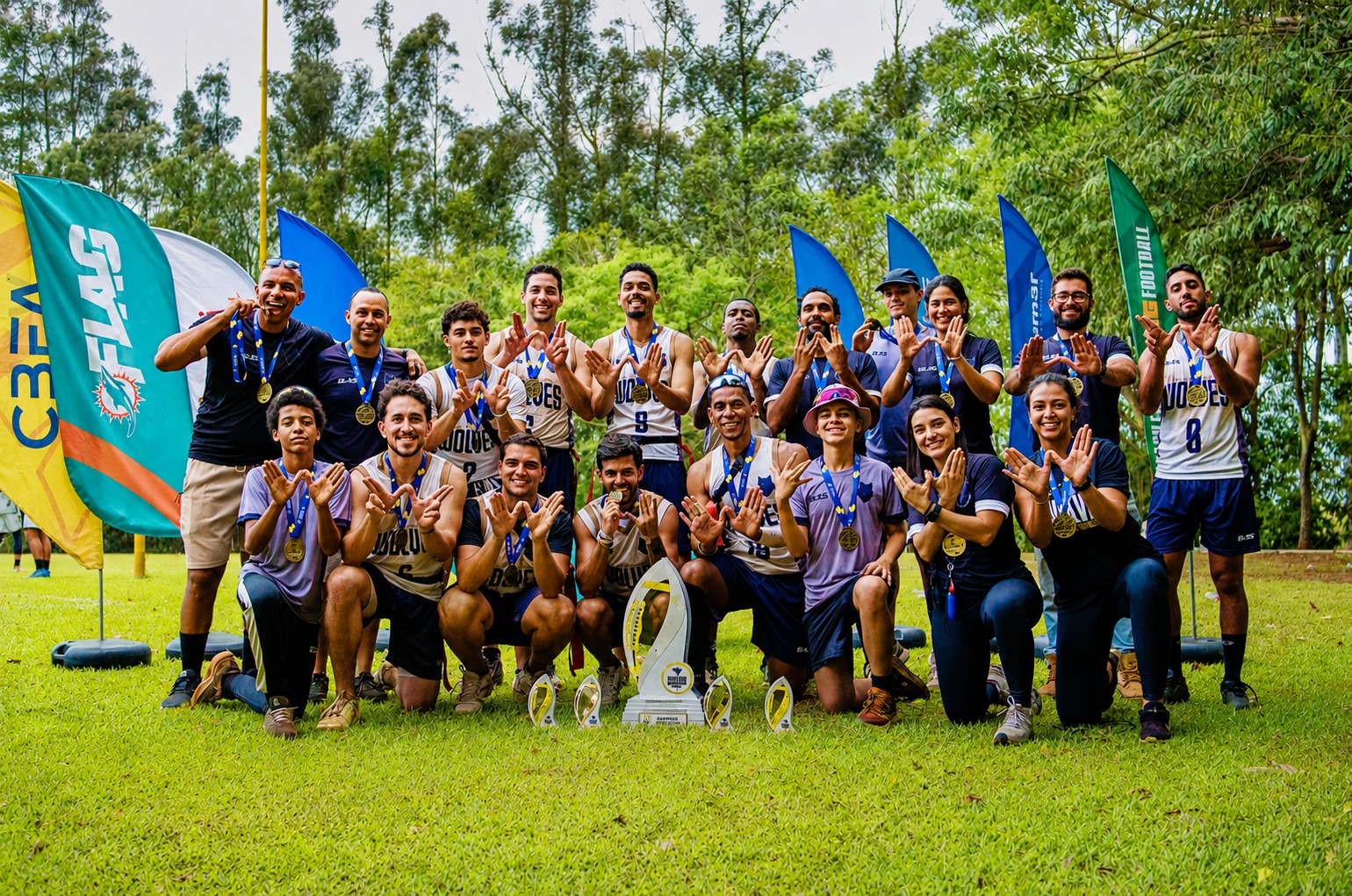 BH Wolves domina Série C de flag football, termina invicto e conquista primeiro título nacional em apenas 2 anos de existência