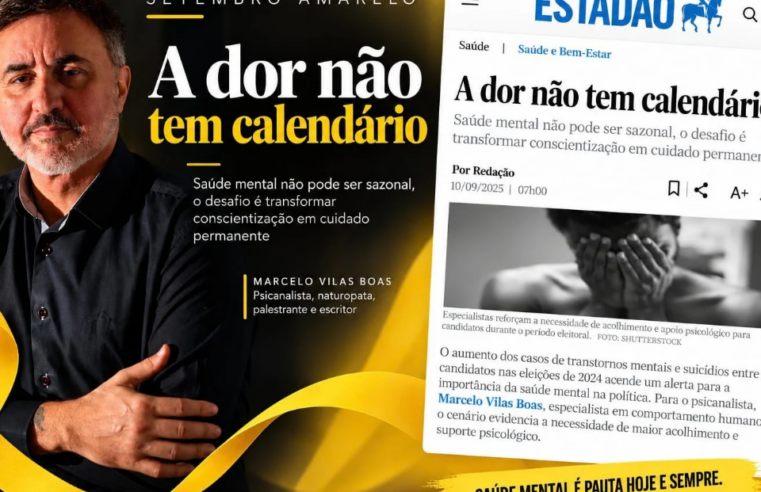 Setembro Amarelo termina, o cuidado continua: ações de Marcelo Vilas Boas marcam mês de conscientização sobre saúde mental